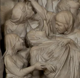 Détail de la Crucifixion, sur la chaire de l